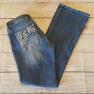 White House Black Market Sz 4S Embellished Jeans